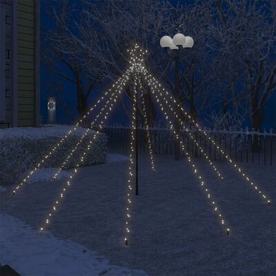 vidaXL LED Christmas Waterfall Tree Lights Indoor Outdoor 400 LEDs 2.5 m