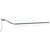 vidaXL Retractable Awning White 350 x 250 cm Polyester and Aluminium