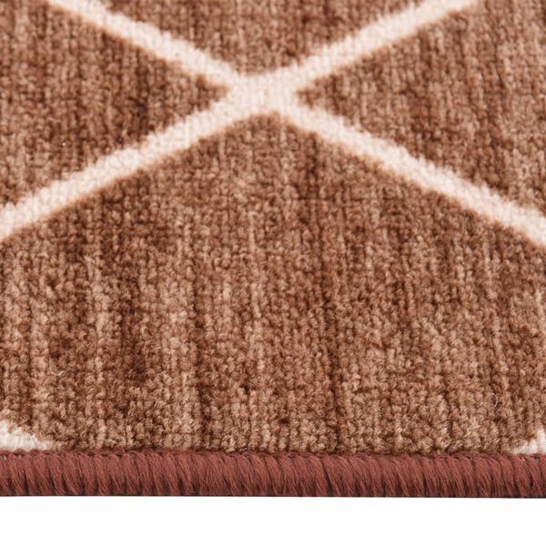 vidaXL Carpet Runner Dark Brown 80x600 cm