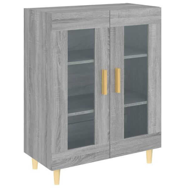 vidaXL Sideboard Grey Sonoma 69.5x34x90 cm Engineered Wood