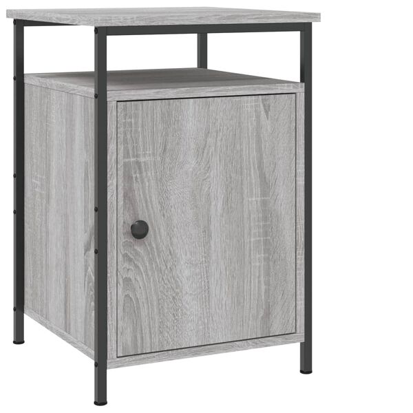 vidaXL Bedside Cabinet Grey Sonoma 40x42x60 cm Engineered Wood