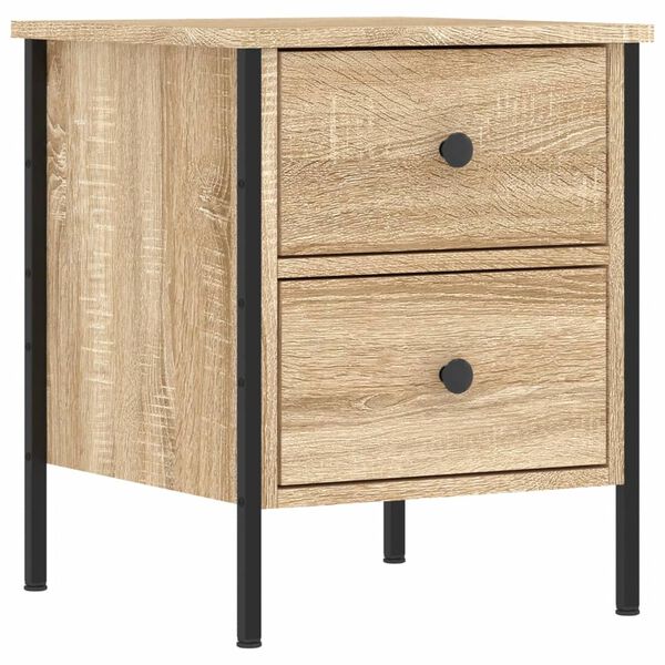 vidaXL Bedside Cabinet Sonoma Oak 40x42x50 cm Engineered Wood