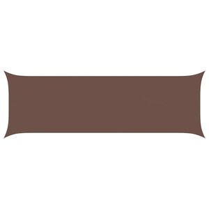vidaXL Sun Shade Sail Brown 6 x 2 m 100% Polyester Oxford
