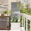vidaXL Garden Privacy Screen Sliver 50 x 140 cm Stainless steel