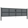 vidaXL Garden Gate Anthracite 400x125 cm Steel