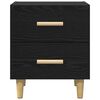 vidaXL Bed Cabinet 2 pcs Black Oak 40 x 35 x 47.5cm Engineered Wood