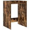vidaXL Wash Machine Cabinet with Storage Smoked Oak 67.5 x 62 x 97 cm