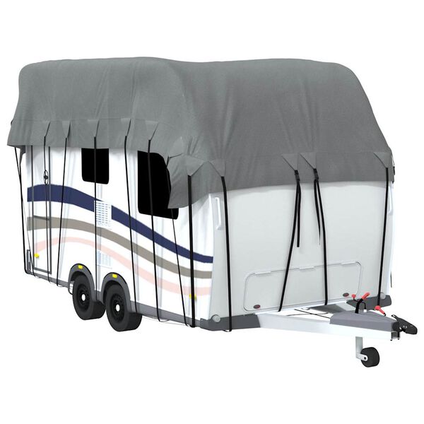 vidaXL Caravan Roof Cover Grey 500x300 cm Non-woven Fabric