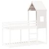vidaXL Kids' Bed Roof White 60x89x134.5 cm Solid Wood Pine