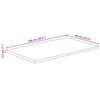 vidaXL Table Top 100x60x2.5 cm Live Edge Solid Wood Mango