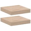 vidaXL Floating Shelves 2 pcs 23x23,5x4 cm Engineered Wood
