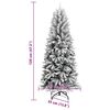 vidaXL Artificial Christmas Tree with 150 LEDs with Stand White 120 cm