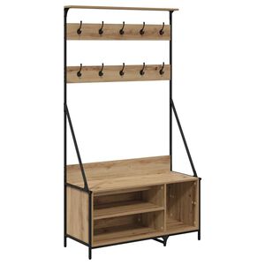 vidaXL Clothes Rack Artisan Oak 100 x 41 x 184 cm Engineered Wood