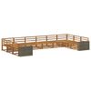 vidaXL Sofa Sets 10 pcs Solid Acacia Wood