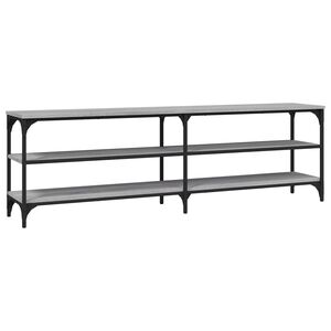 vidaXL TV Cabinet Grey Sonoma 160x30x50 cm Engineered Wood