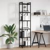 vidaXL Bookshelf Black Oak 40 x 30 x 189.5 cm Engineered Wood