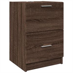 vidaXL Sink Cabinet | Brown Oak | Engineered Wood | 40cm x 37cm x 59cm