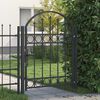 vidaXL Fence Gate Assen Grey 100 x 125 cm Powder-Coated Steel