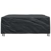 vidaXL Furniture Cover Plain Black 210 x 200 x 70 cm 600D