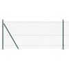 vidaXL Fence Post Green 25 x 0.8 m (19 x 19 mm mesh) Steel and PVC