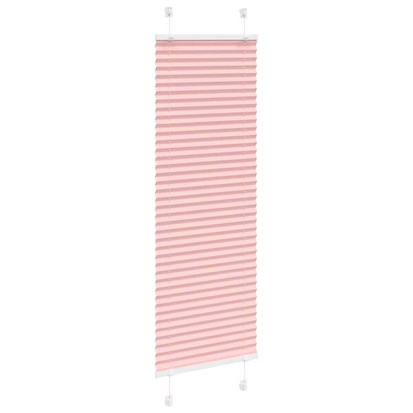 vidaXL Pleated Blind Pink 50x100 cm Fabric Width 49.4 cm Polyester