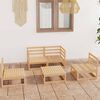 vidaXL 5 Piece Garden Lounge Set Solid Wood Pine