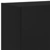 vidaXL TV Wall Cabinets with LED Lights 2 pcs Black 60x35x41 cm