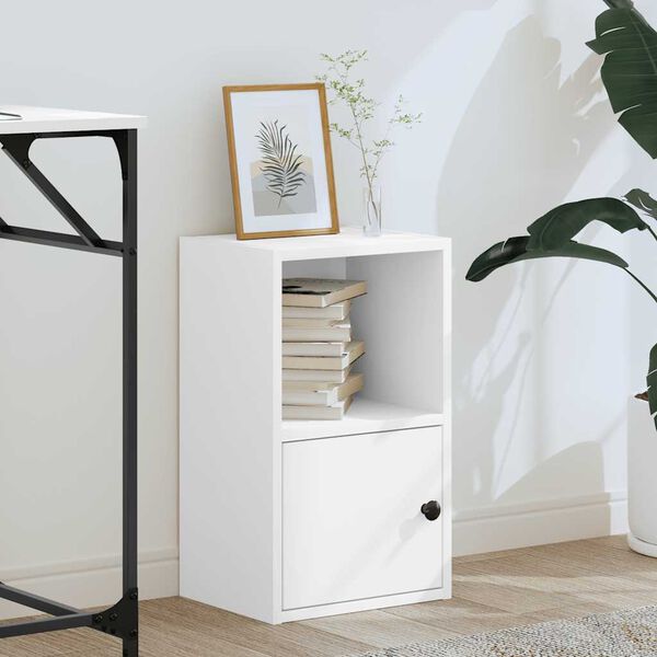 vidaXL Bookcase White 31x24x52 cm Engineered Wood