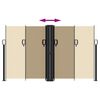 vidaXL Retractable Side Awning Beige 140x600 cm