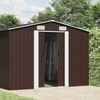 vidaXL Garden Shed Brown 257x990x181 cm Galvanised steel
