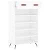 vidaXL Shoe Cabinet White 60x35x105 cm Engineered Wood