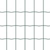 vidaXL Fence with Post Green 0.4 x 50 m Steel and PVC
