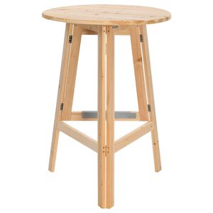 vidaXL Foldable Bar Table 78 cm Fir Wood