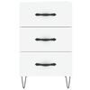 vidaXL Bedside Cabinet White 40x40x66 cm Engineered Wood