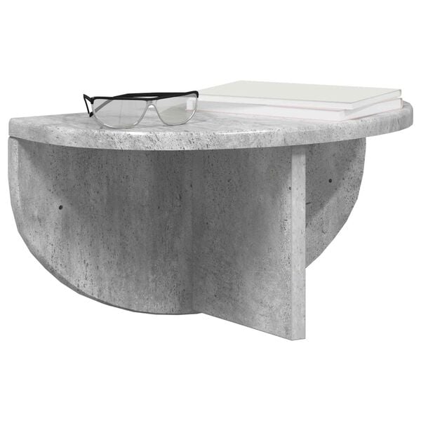 vidaXL Wall Shelf Concrete Grey 38 x 19 x 19 cm Engineered Wood