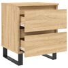 vidaXL Bedside Cabinet Sonoma Oak 40x35x50 cm Engineered Wood