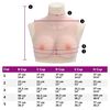 vidaXL Silicone Breastplate Caucasian E Cup