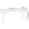 vidaXL Garden Bench 110 cm Impregnated Pinewood