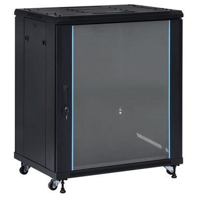 vidaXL 18U Network Cabinet with Swivel Feet 19 IP20 800x600x1000 mm