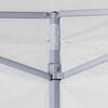 vidaXL Professional Folding Party Tent with 4 Sidewalls 2x2 m Steel White