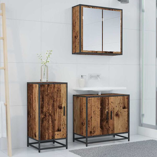 vidaXL Sideboard Old Wood 35.5 x 35 x 76 cm