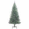 vidaXL Artificial Christmas Tree Snow Flocked with LED Light 240 cm