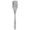 vidaXL Ground Spikes 6 pcs Silver 7x7x56 cm Galvanised Steel