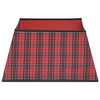vidaXL Christmas Tree Skirt Red and Black 48x48x25 cm