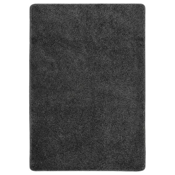 vidaXL Shaggy Rug Dark Grey 120x170 cm Anti Slip