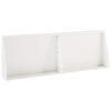 vidaXL Retaining Wall 2 pcs 60 x 12 x 40 cm Steel White