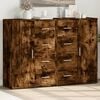 vidaXL Sideboards 2 pcs Smoked Oak 60x31x84 cm Engineered Wood