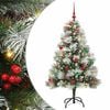 vidaXL Artificial Christmas Tree Green and white 150 cm