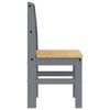 vidaXL Dining Chairs 2 pcs Panama Grey 40x46x90 cm Solid Wood Pine