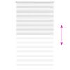 vidaXL Zebra Blind White 125x230 cm Fabric Width 120.9 cm Polyester